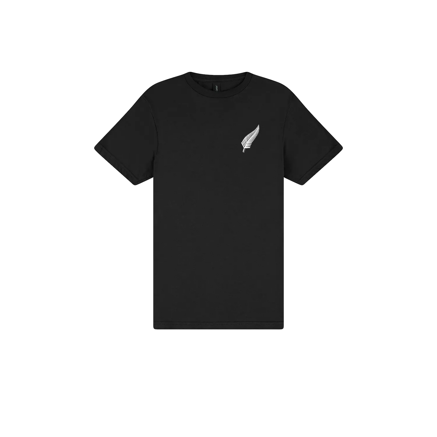 Black front flat lay