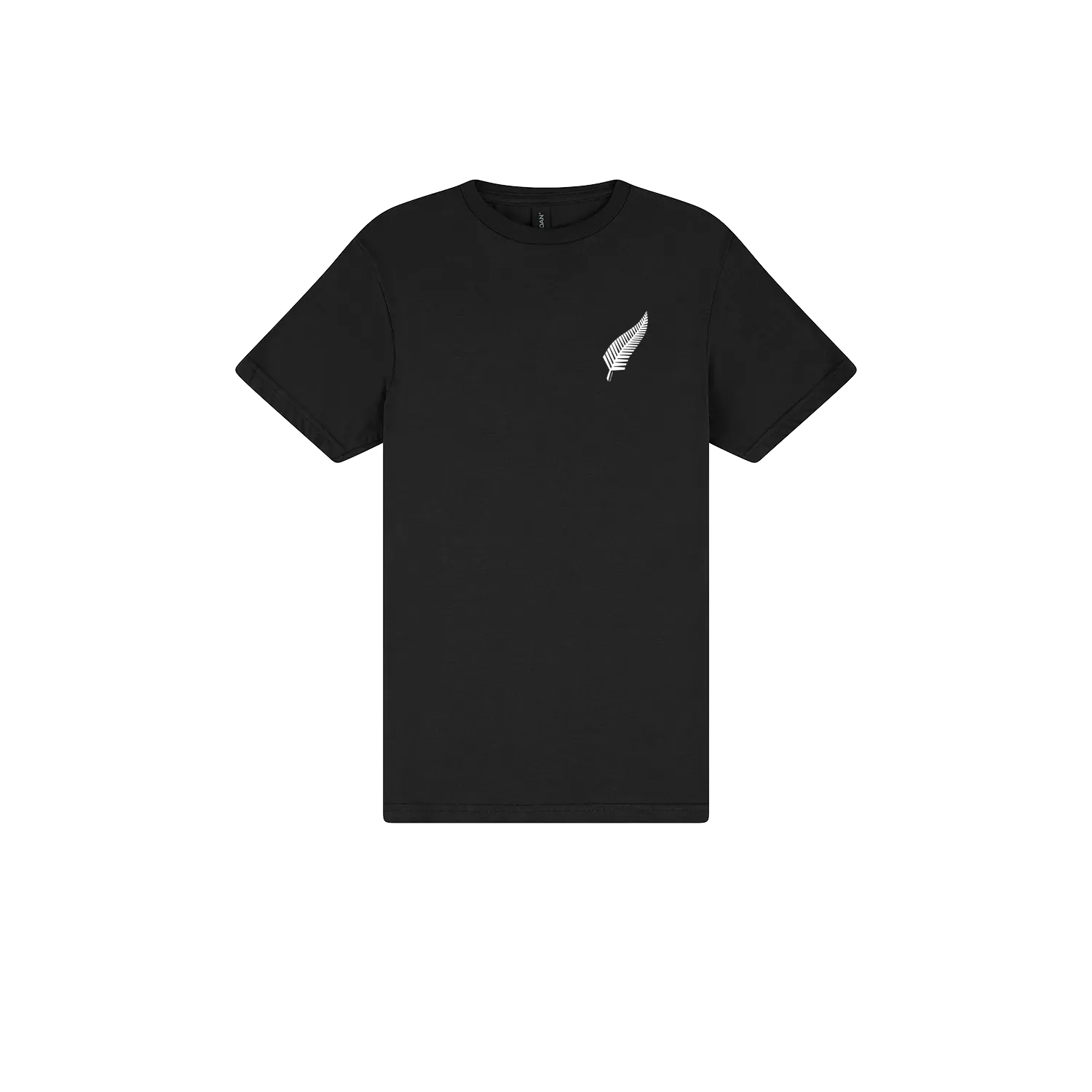 Black front flat lay